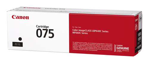 Canon 075 BK Original Laser Toner Cartridge - Black Pack - 1,400 pages
