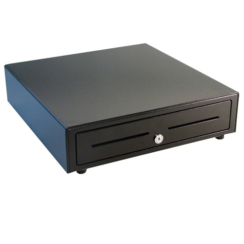 apg Genesis 1616 Cash Drawer - 4 Bill - 8 Coin - Aço inoxidável, Plástico - Preto - 109.2 mm Altura x 411.5 mm Largura x 4