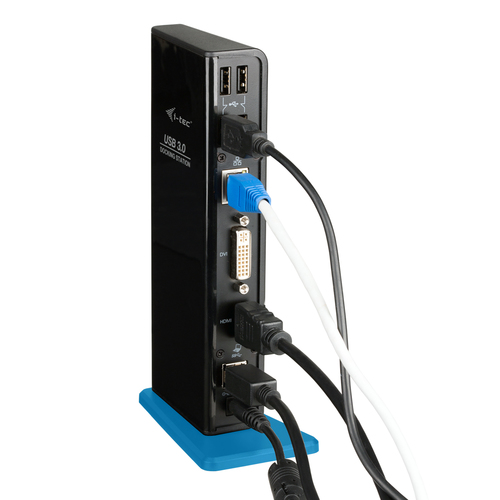 i-tec USB 3.0 Dual Docking Station HDMI DVI. Übertragungstechnik: Andocken, Kopfhörer-Anschluss: 3,5 mm, USB-Stecker: USB 
