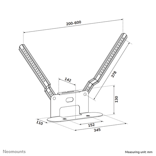 NEOMOUNTS TV MOUNT FOR SONOS BEAM - EASY INSTALLATION - WHITE