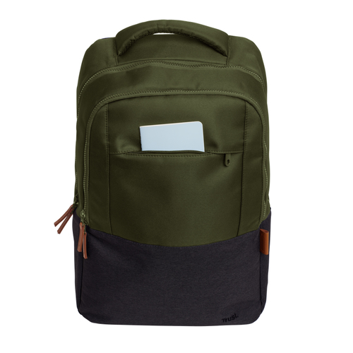 Trust Lisboa Tasche (Rucksack) für 40,6 cm (16 Zoll) Notebook, Buch, Stationär, Zubehör - Grün - Polyoxymethylen (POM) Kör