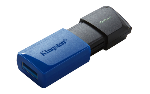 Kingston Technology DataTraveler 64GB USB3.2 Gen 1 Exodia M (Black + Blue). Capacity: 64 GB, Device interface: USB Type-A,