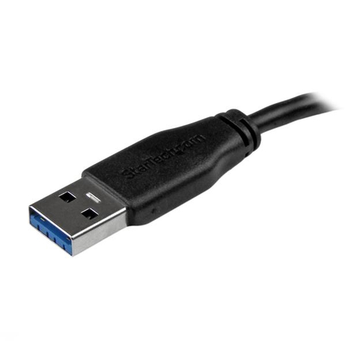 StarTech.com Câble SuperSpeed USB 3.0 slim A vers Micro B de 2 m - Mâle / Mâle - Noir. Longueur de câble: 2 m, Connecteur 