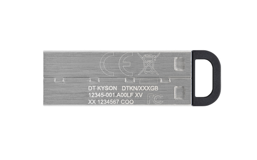 Lecteur flash Kingston DataTraveler Kyson DTKN - 64 Go - USB 3.2 (Gen 1) Type A - Argenté - 200 Mo/s Read Speed - 1 Pièce