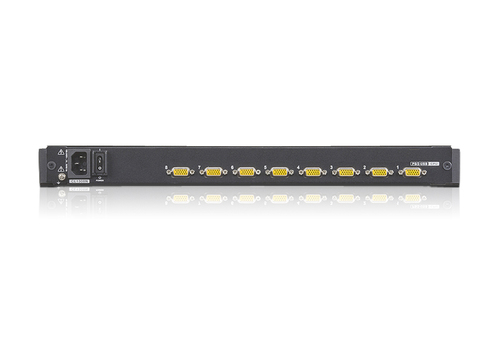 ATEN 8-Port 19" LCD KVM Switch (USB - PS/2 VGA). Keyboard port type: PS/2, Mouse port type: USB, Video port type: VGA. HD 