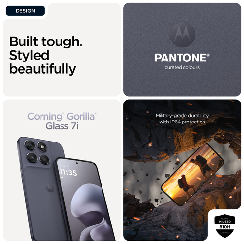 Motorola Mobility moto g67 128 GB Smartphone - 17,2 cm (6,8 Zoll) Super HD 1272 x 2772 - Octa-Core (Cortex A76Dual-Core 2,