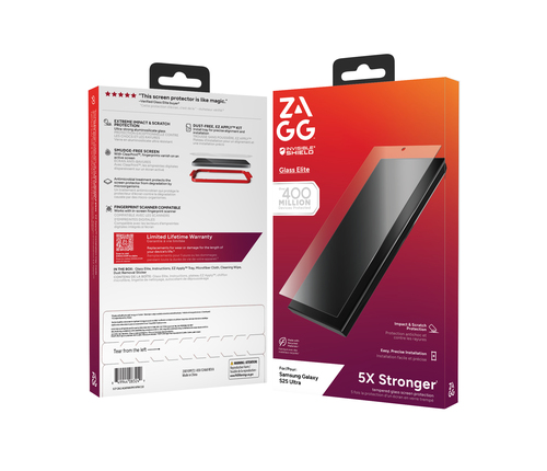 InvisibleShield Glass Elite Samsung Galaxy S25 Ultra Screen. Brand compatibility: Samsung, Compatibility: Galaxy S25 Ultra