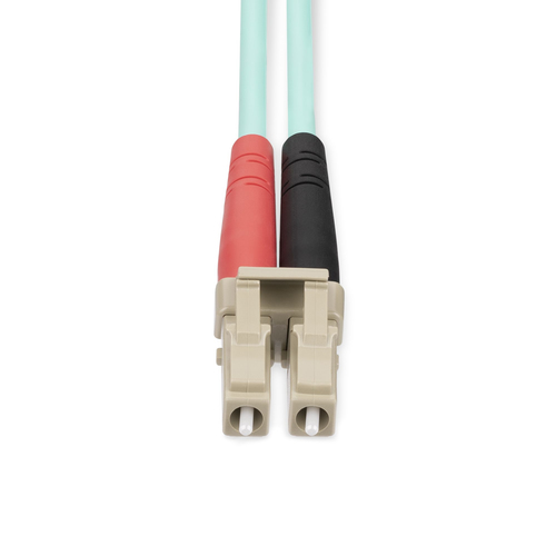 StarTech.com 20m (65ft) LC/UPC to LC/UPC OM4 Multimode Fiber Optic Cable, 50/125µm, 100G, Low Insertion Loss, LSZH Fiber J