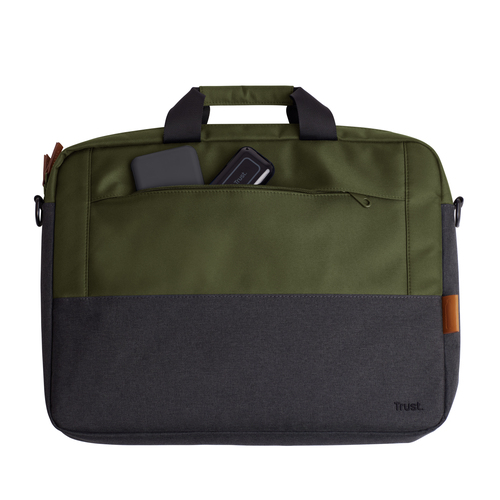 Trust Lisboa Tasche für 39,6 cm (15,6 Zoll) bis 40,6 cm (16 Zoll) Notebook, Tablet, Zubehör - Grün - Polyoxymethylen (POM)