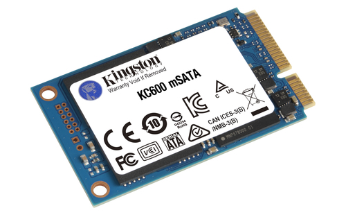 Kingston Technology 1024G SSD KC600 SATA3 mSATA. SSD capacity: 1 TB, SSD form factor: mSATA, Read speed: 550 MB/s, Write s