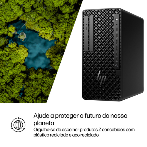 HP Z1 G1i Computador secretária - Intel Core Ultra 9 285 - 32 GB - 1 TB PCI Express NVMe 4.0 SSD - Torre - Preto - Intel Q