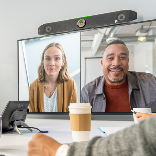 Poly Studio X52 Video Conference Equipment - White - 3840 x 2160 Video (Live) Video (Content) - H.323, SIP - 4K UHD - H.26
