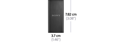 Sony SL-BG1/B 128 GB Solid State Drive - External - Black - USB 3.0