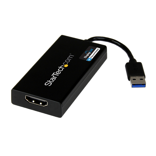 StarTech.com USB 3.0 to 4K HDMI External Multi Monitor Graphics Adapter â€" DisplayLink Certified â€" USB 3.0 Video Card â