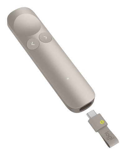 Logitech Spotlight 2. Interface recetor wireless: USB, Tecnologias sem fios: Bluetooth/RF, Alcance sem fios: 30 m. Cor do 