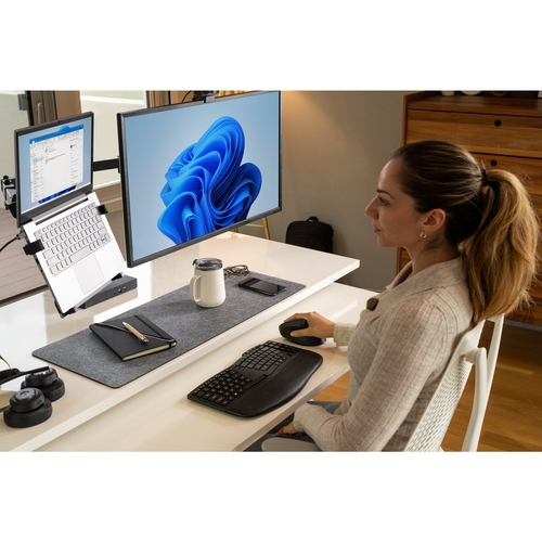 Kensington H3000 Wireless Over-the-ear, Over-the-head Stereo Headset - Black - Google Assistant, Siri - Binaural - Ear-cup