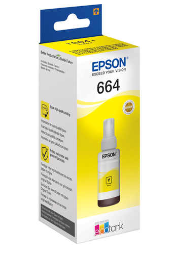 Epson T6644 Ink Refill Kit - Yellow - Inkjet - 70 mL