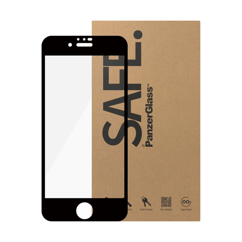 PanzerGlass SAFE. by ® Screen Protector iPhone 6 | 6s | 7 | 8 | SE (2020, 2022) | Ultra-Wide Fit | BULK. Brand compatibili