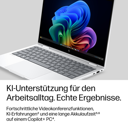 HP EliteBook 8 Flip G2i 33,8 cm (13,3 Zoll) Touchscreen Umrüstbar Copilot+ PC 2 in 1 Notebook - 5G - WUXGA - Intel Core Ul