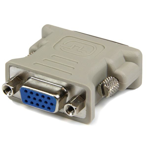 StarTech.com Display adapter - DVI-I (M) - HD-15 (F) - 1 x 15-pin HD-15 Female - 1 x 24-pin DVI-I Video Male - Beige