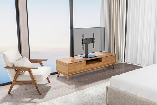Neomounts Height Adjustable TV Stand - 32" (81.28 cm) to 55" (139.70 cm) Screen Support - 40 kg Load Capacity - 70.50 cm (