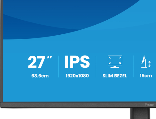 iiyama ProLite XB2793HSU-B1 27 Zoll Klasse Full HD LED-Monitor - 16:9 Format - Mattschwarz - 68,6 cm (27 Zoll) Viewable - 