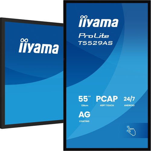 iiyama T5529AS-B1AG. Produktdesign: Kiosk-Design. Bildschirmdiagonale: 138,7 cm (54.6"), Bildschirmtechnologie: LED, Displ