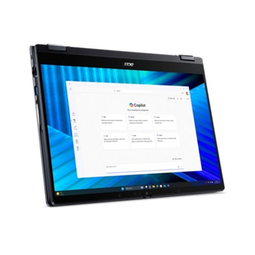 Acer TravelMate P4 Spin 14 TMP414RN-55-TCO Copilot+ PC 2 in 1 Notebook - WUXGA - Intel 225U - Blau - Intel Chip - Windows 