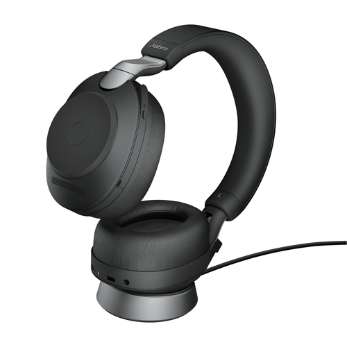 Jabra Evolve2 85 - Link380a UC Stereo Stand, Black. Product type: Headset. Connectivity technology: Wireless, Bluetooth. R