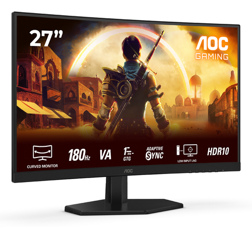 AOC C27G42E 27" Class Full HD LCD Monitor - 16:9 - 68.6 cm (27") Viewable - Vertical Alignment (VA) - 1920 x 1080 - 180 Hz