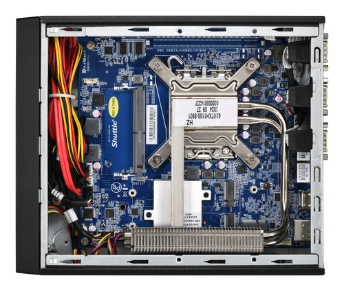 Shuttle XPC slim Barebone XH810 - S1851, Intel H810, 1xDP, 2xHDMI, 3x COM (RS232) , 2x Intel LAN,2x2.5", 8x USB, 3x M.2, 2