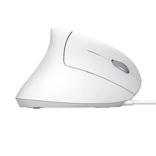 Trust Verto Maus - USB 2.0 - Optisch - 6 Taste(n) - Weiß - Kabel - 1600 dpi Auflösung - Scroll-Rad - Groß Hand-/Handfläche
