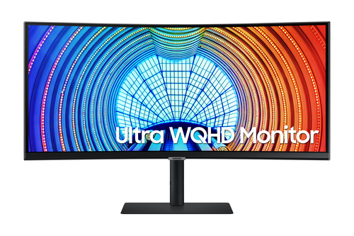 Samsung ViewFinity S6 S34A650UBU 34" Class UW-QHD Curved Screen LCD Monitor - 21:9 - Black - 86.4 cm (34") Viewable - Vert