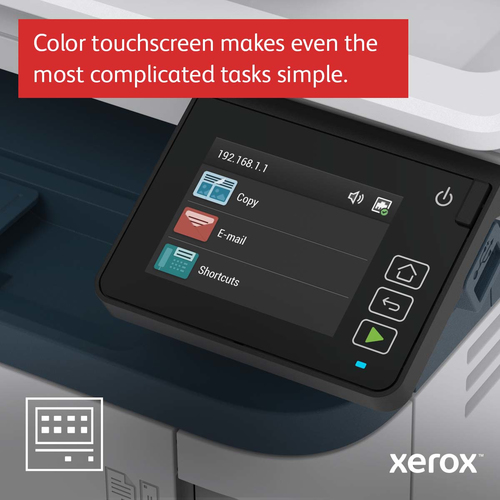 Xerox B305 A4 38ppm Wireless Duplex Copy/Print/Scan PS3 PCL5e/6 2 Trays 350 Sheets. Print technology: Laser, Printing: Mon