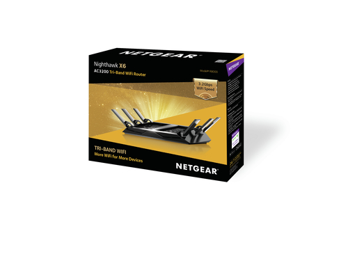 Netgear Nighthawk X6 R8000 Wi-Fi 5 IEEE 802.11ac Ethernet Wireless Router - 2.40 GHz ISM Band - 5 GHz UNII Band - 6 x Ante