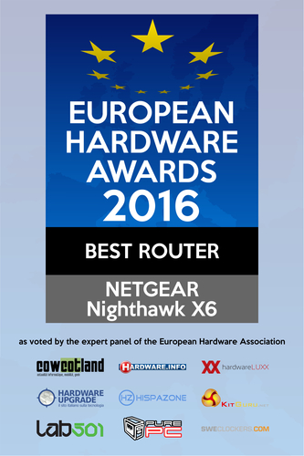 Netgear Nighthawk X6 R8000 Wi-Fi 5 IEEE 802.11ac Ethernet Wireless Router - 2.40 GHz ISM Band - 5 GHz UNII Band - 6 x Ante