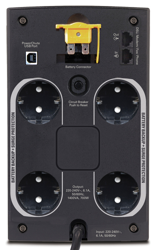 APC BACK-UPS 1400VA 230V AVR SCHUKO SOCKETS IN