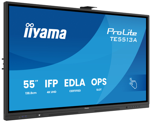 iiyama ProLite TE5513A-B2AG 1386,84 mm 4K UHD LCD Collaboration Display - Rockchip Cortex A72 + A53 - 8 GB - Touchscreen -