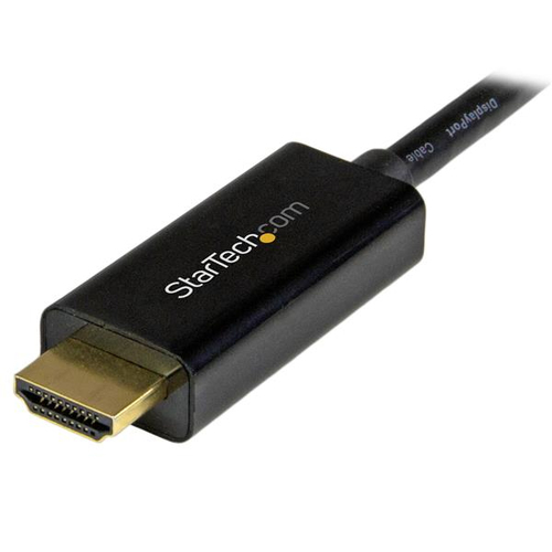 StarTech.com MDP2HDMM1MB. Kabellänge: 1 m, Anschluss 1: DisplayPort, Anschluss 2: HDMI Typ A (Standard). Konformitätsbesch
