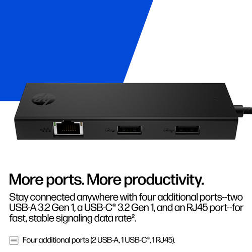 HP Portable USB-C Hub. Country of origin: Vietnam, Compatibility: USB Type-C, HP segment: Business. Windows operating syst