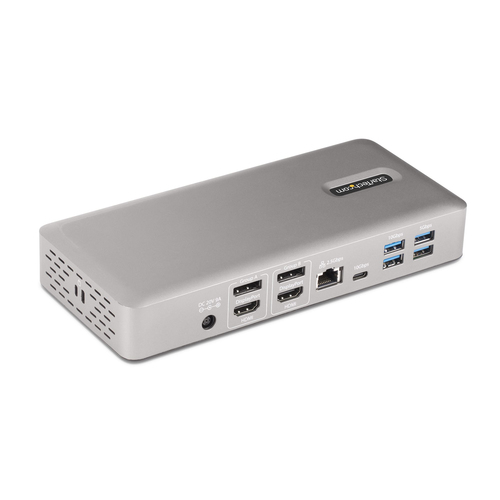 StarTech.com Universal USB4 & Thunderbolt 4 Docking Station, Quad Display on Windows, Dual Display on MacBook, HDMI DP Doc