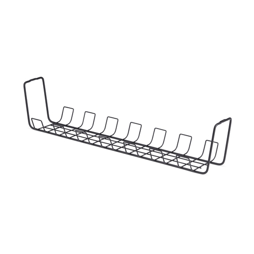 StarTech.com Untertisch Kabelmanagement Ablage, 615mm langes Metall Gitter Kabelorganizer, Schraubmontage, Steckdosenleist