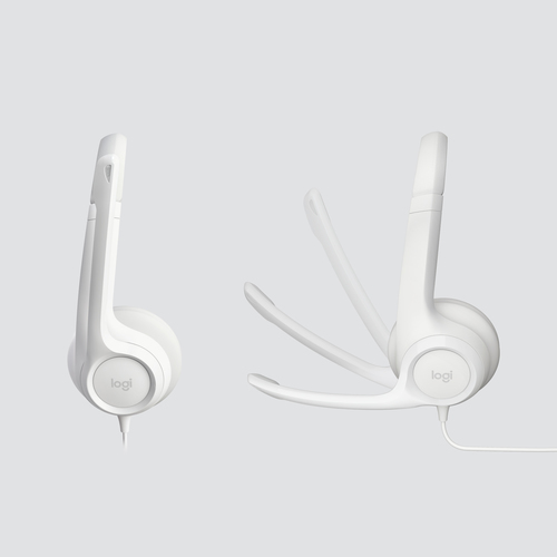 Cuffie Logitech H390 Cavo Over-the-head - Bianco - Binaural - Ear-cup - 32 Ohm - 20 Hz a 20 kHz - 240 cm Cavo - Cancellazi