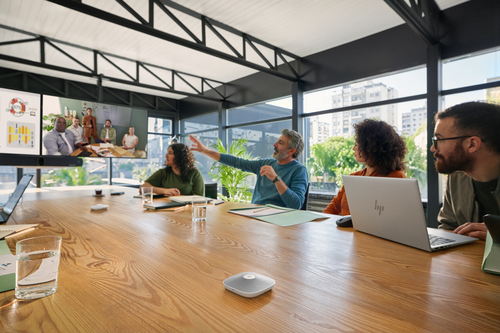 Mikrofon für Meeting-Raum, Konferenzzimmer Poly Studio A2 - Kabelgebunden - Weiß - JST - Tischhalterung