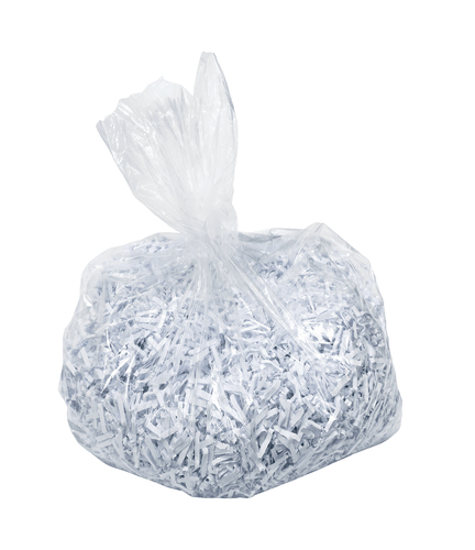 Rexel Shredder Bag - 175 L - 500 mm Height x 300 mm Width x 1 mm Depth - 20/Pack - Plastic, Polypropylene