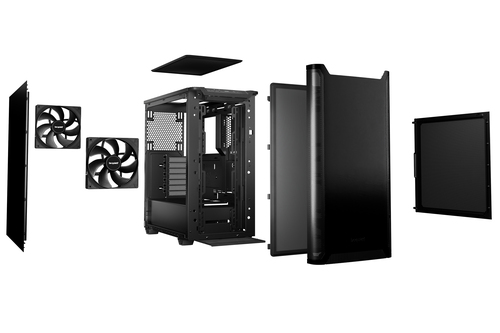 be quiet! Pure Base 501 Pure Base 501 Computergehäuse - ATX, Micro ATX, Mini ATX Motherboard Supported - Midi-Tower - Stah
