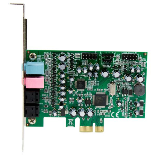 StarTech.com 7.1 Channel Sound Card - PCI Express - 24-bit - 192KHz - SPDIF Digital Optical and 3.5mm Analog Audio - C-Med