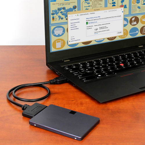 StarTech.com USB 3.1 (10Gbps) Adapter Cable for 2.5" SATA SSD/HDD Drives - Supports SATA III (6 Gbps) - USB Powered - 1 x 