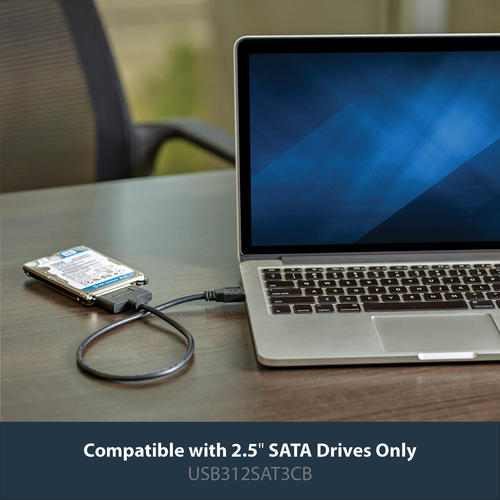 StarTech.com USB 3.1 (10Gbps) Adapter Cable for 2.5" SATA SSD/HDD Drives - Supports SATA III (6 Gbps) - USB Powered - 1 x 