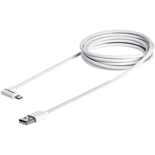 StarTech.com 2 m (6 ft.) USB to Lightning Cable - Right Angle iPhone / iPad / iPod Charger Cable - 90 Degree Lightning to 